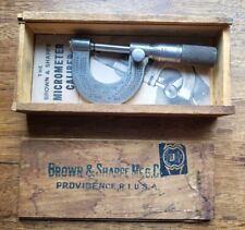 Vintage Brown & Sharpe No. 17 Outside Micrometer 0-1