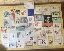 Group Of 42 Vintage Christmas Cards 1950s INV-0940 picture