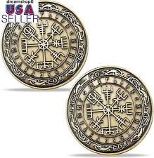 Viking Vegvisir Challenge Coin Viking Compass Coin Nordic Mythology Coin picture