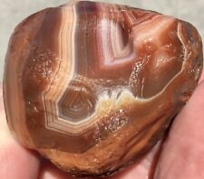 3.9 Oz Lake Superior Agate TOP SHELF Paint Wrap Around Eye Lapidary Lsa picture