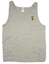 *VINTAGE* Walt Disney World Mickey Mouse 1990s Gray Tank Top; Made in USA; XL picture