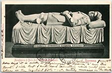 VINTAGE POSTCARD GUIDARELLO GUIDARELLI FUNERAL MONUMENT IN RAVENNA ITALY c. 1905 picture