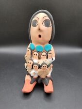 Native American Ceramic Clay Storyteller Figurine Signed G Bitonie 7