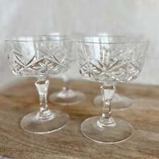 French vintage crystal champagne/sherbet glasses, set of 4 picture