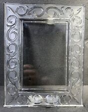 Marquise By Waterford Crystal Picture Frame Photo Size 4”x6”  Germany, 7”X9” picture