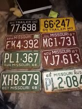 8 Vintage License Plates 1964,2 1967,3 1968, And 2 1969 picture