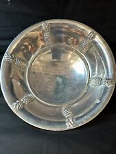 Vintage Mariposa Brillante Large Metal Bowl 14” Mexico Pineapple Design USED picture