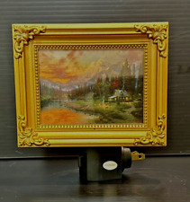 THOMAS KINCADE Collectible Night Light - Gold Frame - January 2007 picture