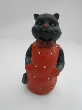 Black Cat in Bow Tie & Orange Jumper 4