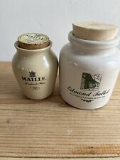 2 Vintage French small Mustard Pots : Maille Moutarde Fine, Edmond Fallot picture