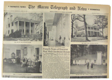 Vintage 1951 Civil War Forsyth Georgia Plantation Homes Newspaper picture