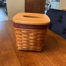 Longaberger 1994 Father’s Day Tissue Basket & Wooden Lid. picture