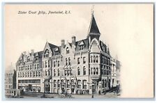 Pawtucket Rhode Island RI Postcard Slater Trust Building Exterior Scene c1905's picture
