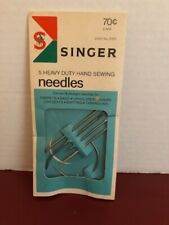 Vintage 1960's Package of 5 Singer Heavy Duty Hand Sewing Needles - Unused picture