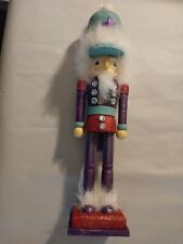 Kurt & Holly Adler Hollywood Collections Glittery Purple Blue Vibrant Nutcracker picture