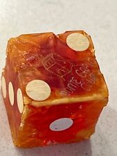 RAREST old Monte Carlo Club casino single dice remnant pips intact 070819bB picture