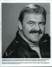 1983 Press Photo Football Player and Actor Dick Butkus in 