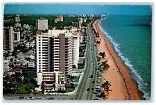c1960 Looking North A1A Blue Atlantic Fort Lauderdale Florida FL Vintage Beach picture