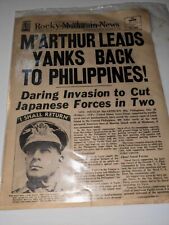 Old Newspaper WWII: 10-20-1944 