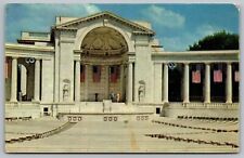 Arlington Memorial Amphitheatre Exterior White Marble Virginia VA Postcard UNP picture