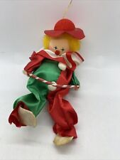 Vintage  Christmas Russ Berrie-Circus Clown with Drum Ornament-Taiwan-Drumline picture