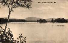 Lake Pennesseewassee Maine Divided Postcard c1910s picture