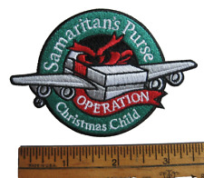 Operation Christmas Child Embroidered Patch Flying Shoebox Logo picture