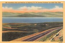 Strawberry Pass And Reservoir Duchesne Heber City Utah Vtg Postcard CP315 picture