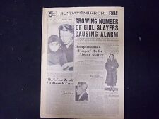 1938 JAN 30 NY SUNDAY MIRROR-GROWING NUMBER OF GIRL SLAYERS CAUSING ALARM-NP2254 picture