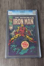 Iron Man #1 CGC 8.5 OW/W (1968) Origin Story Retold Marvel Comics picture