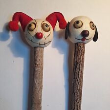 Set Of 2 Crazy Head Pencils … Court Jester & Dog picture