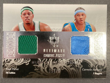PAUL PIERCE / CARMELO ANTHONY 2006-07 UPPER DECK ULTIMATE COLLECTION DUAL JERSEY picture