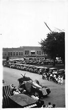 (Chariton Iowa IA) Patriotic Parade Float Old Cars Real Photo RPPC Postcard picture