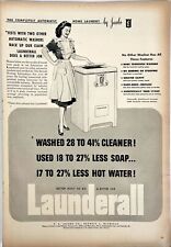 Great Depression Housewife Apron Launderall Washing Machine Vtg Print Ad 1947 picture