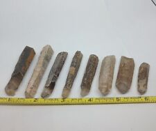 🔥 SMOKEY CRYSTAL WANDS CAB LAPIDARY NATURAL MINERAL REIKI 8PC LOT picture