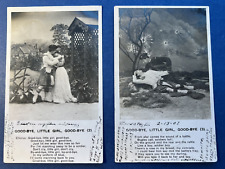 Set 2 Military WWI Antique Postcards. 1907 era. Scottish Soldiers. PUBL:Bamforth picture