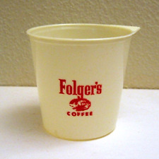 Vintage Folgers Logo Plastic Adv Coffee Scoop Old Unused Store Stock picture