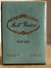 VNT Most Precious Evyan Perfume Inc. New York 1/6 FL. OZ. 75% Full Original Box picture
