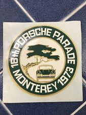 Original Porsche Parade Monterey 1973 Water Decal Sticker California picture