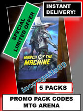 MTGA MTG ARENA CODE CARD 5 Promo Pack Booster 5 CODES MARCH OF THE MACHINE OFFER picture