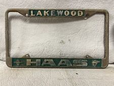 Vintage LAKEWOOD HAAS Mercury License Plate Frame picture