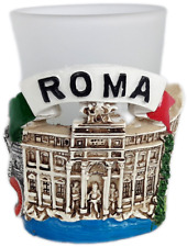 New Shot Glass Italy Tequila Rome Vatican.Colosseum.Trevi Fountain 3D.roma picture