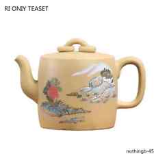 Chinese Yixing High-end Handmade Purple Clay Teapots Famous Mud-painted picture