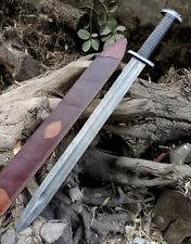Roman Gladius Sword, Handmade Damascus Steel Blade, Battle Ready With Sheath USA picture
