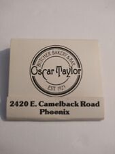Vintage Matches From Oscar Taylor Butcher Bakery And Bar Phoenix Arizona picture