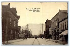 1911 View Of South Main Street Near Kibby Street Lima Ohio OH Posted Postcard picture
