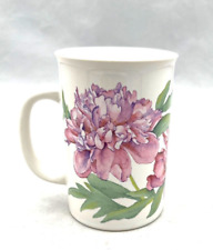 Vintage 1990 Potpourri Press Peonies Coffee Mug Teacup Floral Pattern Pink 8oz picture
