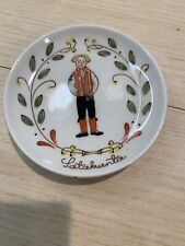 Vintage Finnish Folk Art Hand Painted Wall Plate by Arabia tiny Latakunta picture