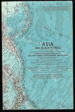 1959-12 December Original National Geographic Map ASIA & ADJACENT AREAS - B (A) picture