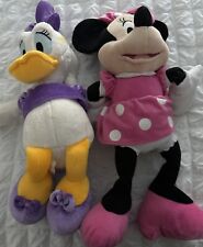 SET OF (2) DISNEY COLLECTION MINNIE MOUSE & DAISY DUCK STUFFED TOYS picture